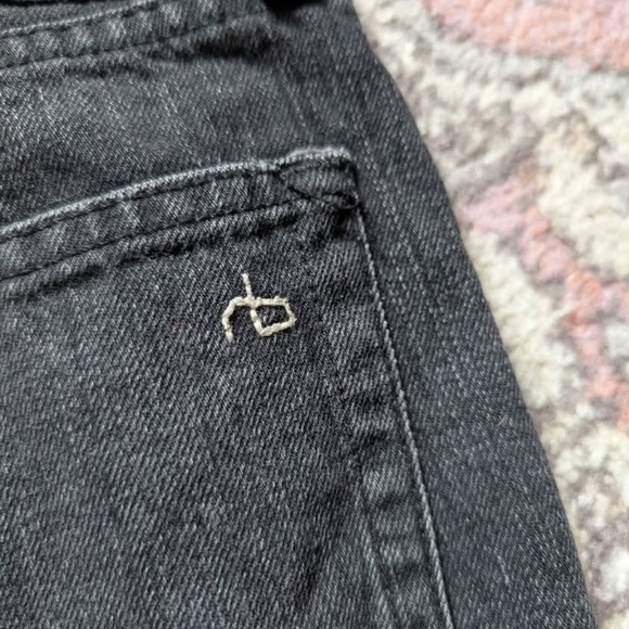 Rag & Bone Blackhawk Denim Shorts Size 26 Button Fly Cuttoff Jean - Picture 3 of 9